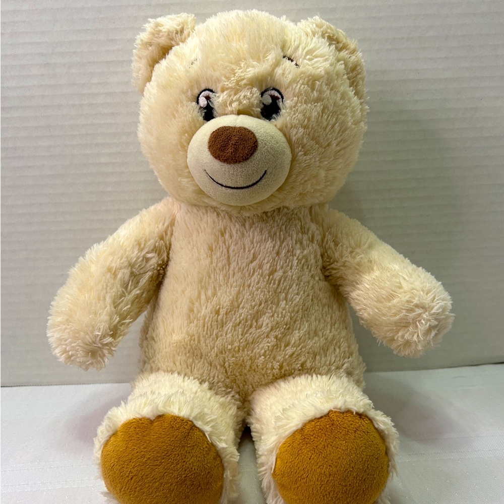 Build A Bear Lil Pudding Cub 16” Plush Stuffed Animal Cream Tan Teddy Be…